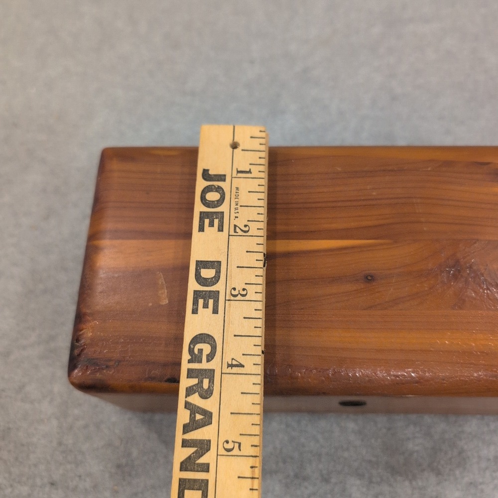 Vintage Lane Cedar Chest Miniature Jewelry Trinket Box Geo Cater Furniture Co - Picture 10 of 15